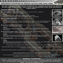 Exporter of Alloys & tool steel