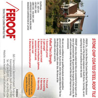 Manufacturers of Stone Chip Coated Steel Roof Tiles. Metal Tile